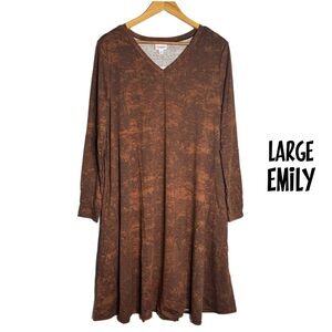 NWT L swing dress with pockets, LuLaRoe Emily